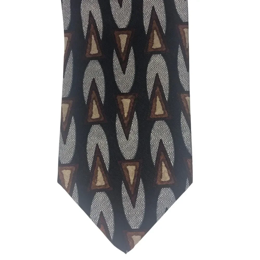 Abstract Triangles and Ovals Tie